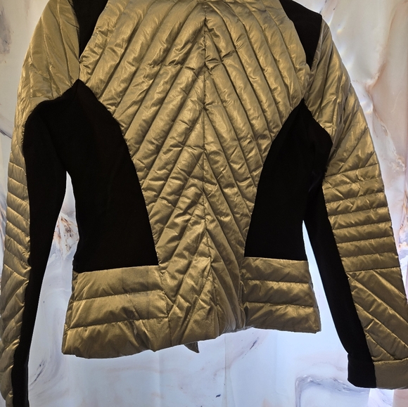 Silver metallic Blanc Noir jacket/ coat - Picture 6 of 9